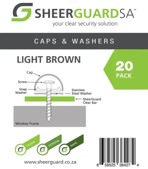 caps and washers light brown