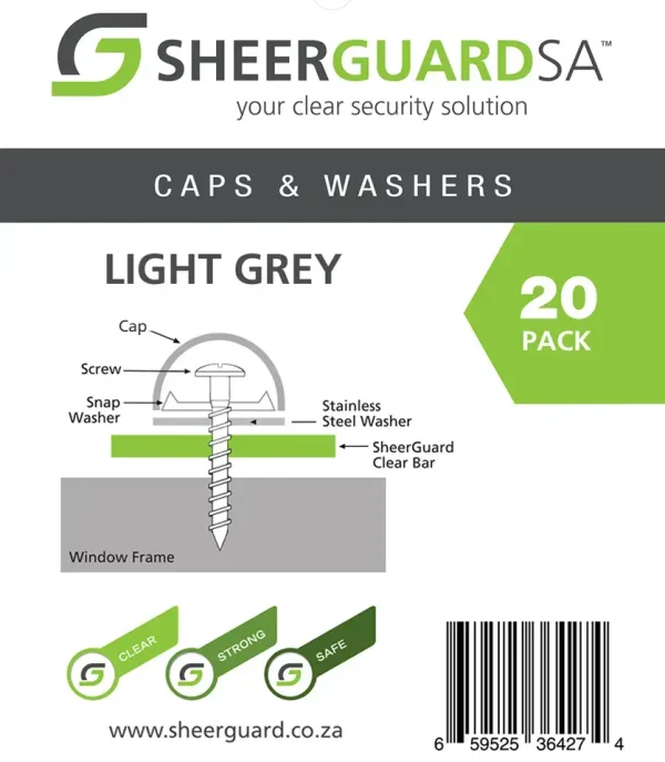 caps and washers light grey