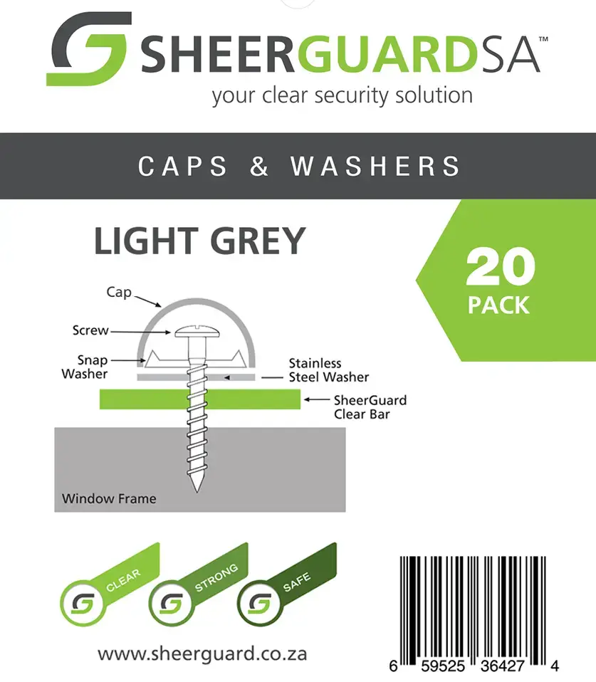 caps and washers light grey